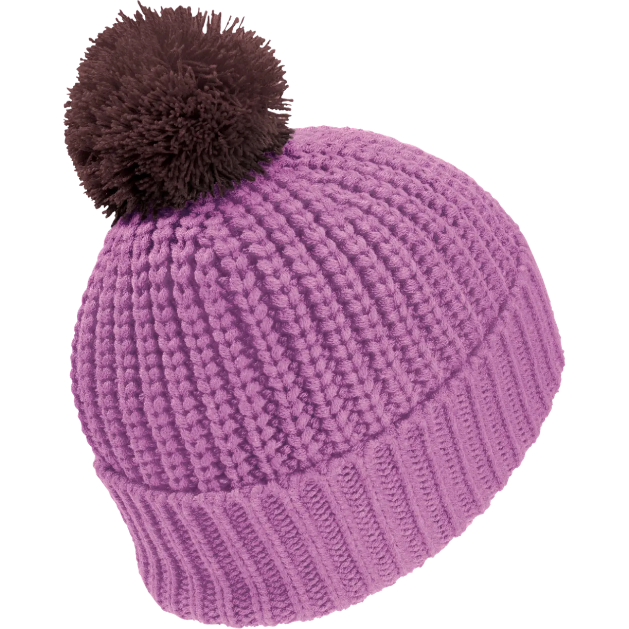 POMPOM BADGE BEANIE K