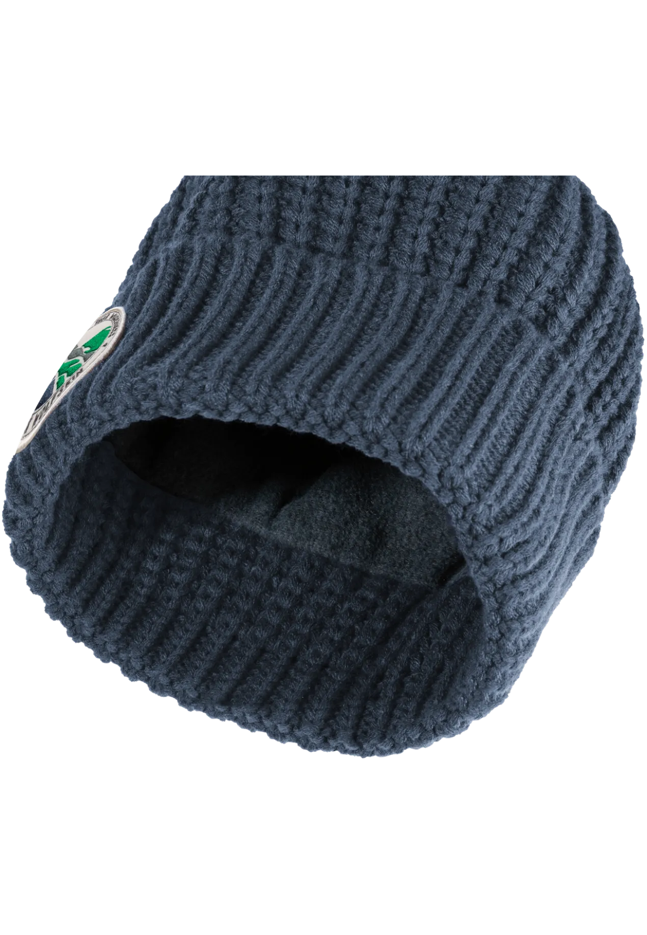 POMPOM BADGE BEANIE K