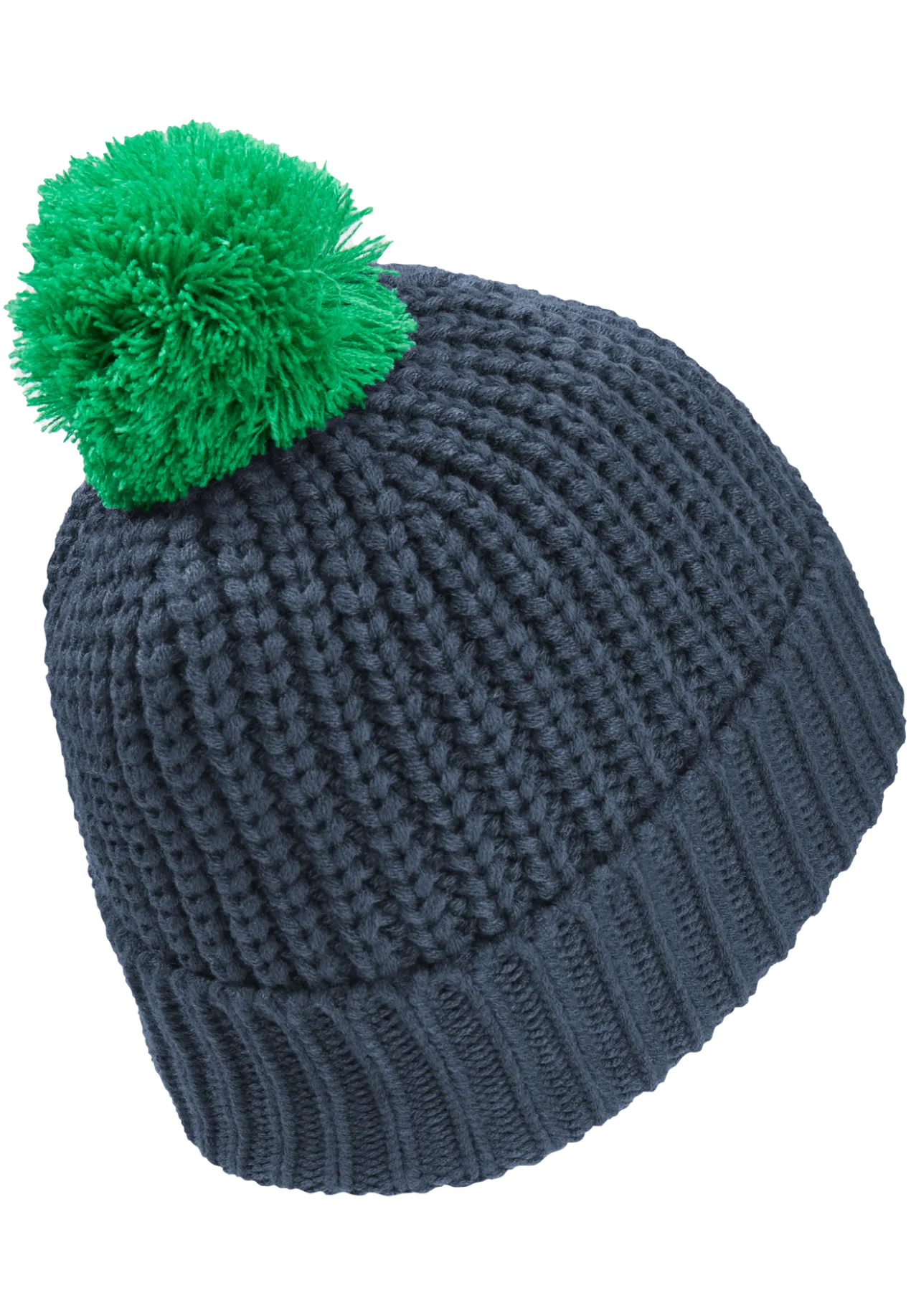 POMPOM BADGE BEANIE K