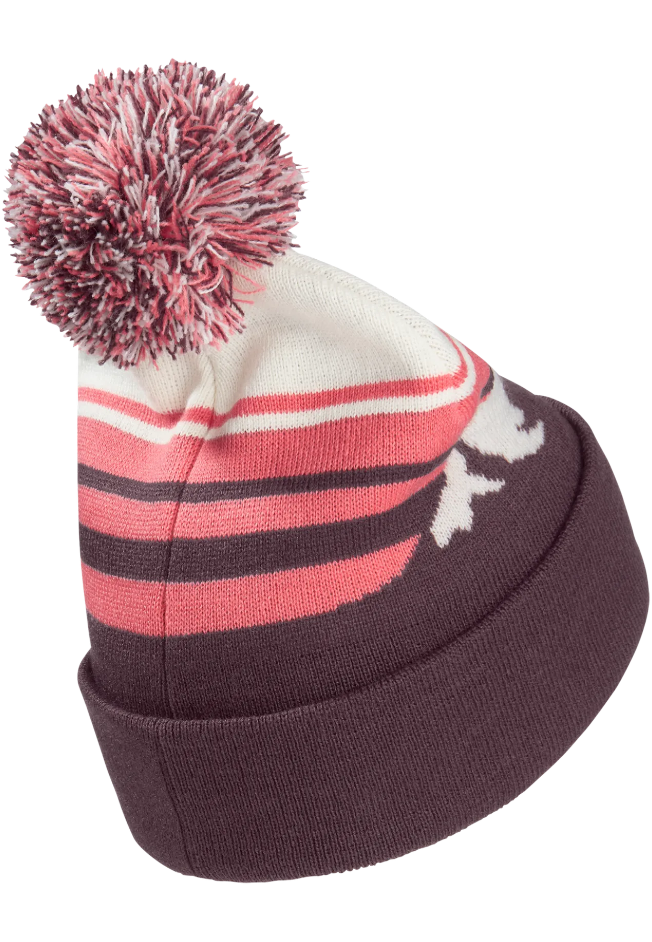 STRIPY POMPOM BEANIE K