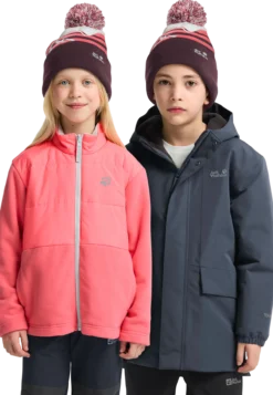 STRIPY POMPOM BEANIE K