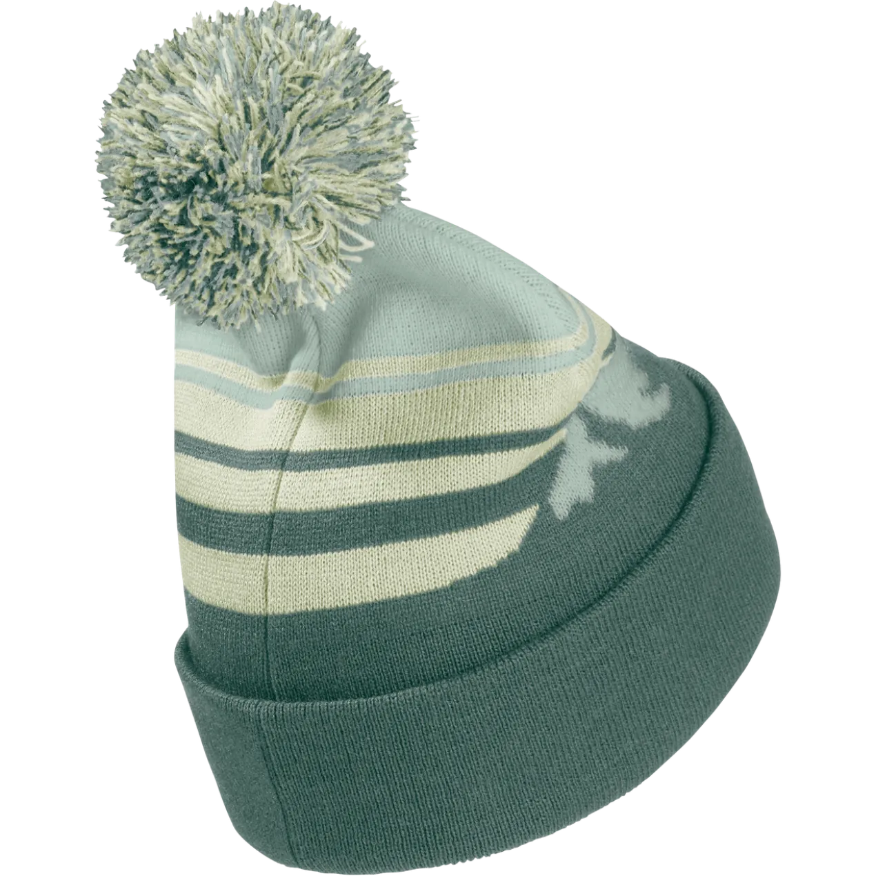 STRIPY POMPOM BEANIE K