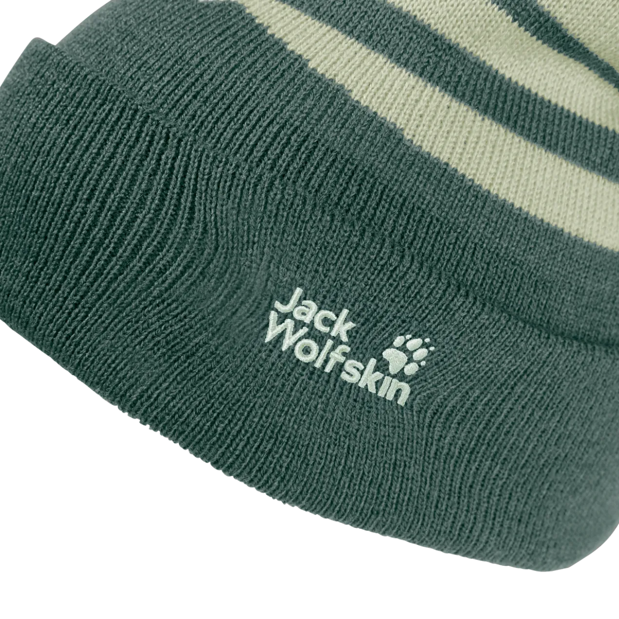 STRIPY POMPOM BEANIE K